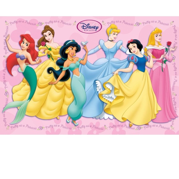 Disney Art Vintage Disney Princesses Poster In Classic Attire 6